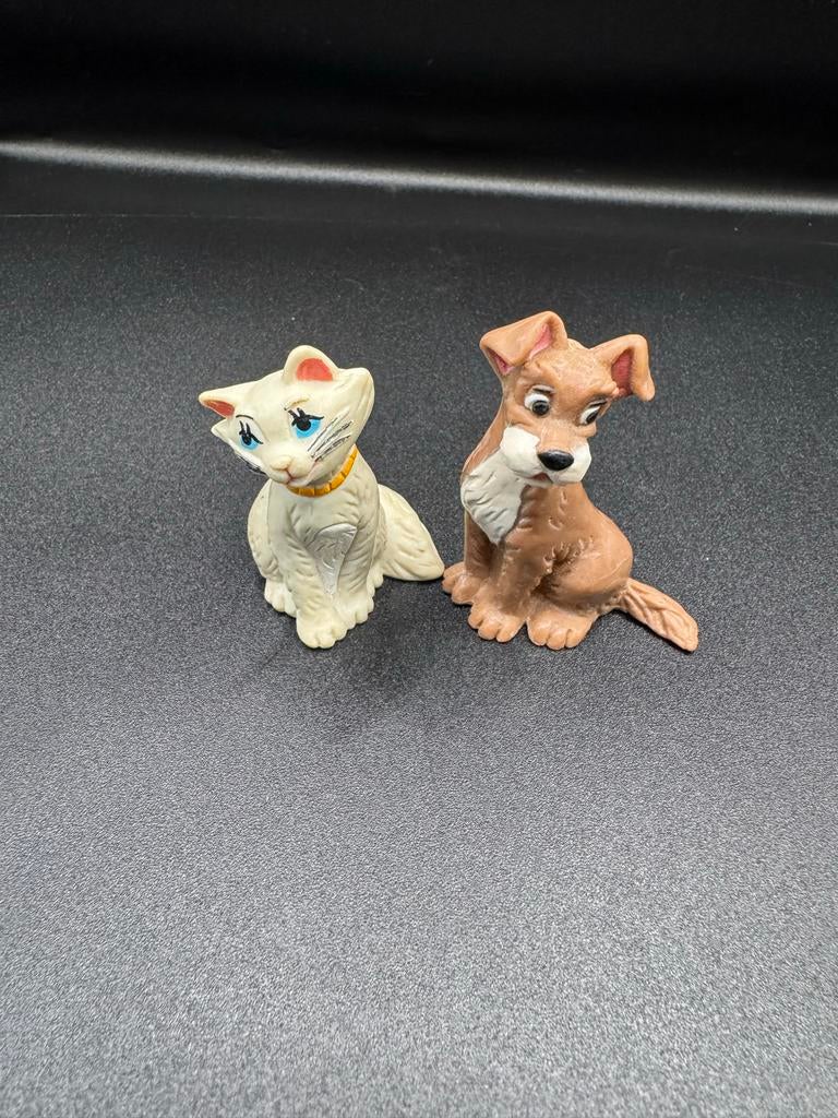 Vintage Bullyland Disney Lady en de Vagebond beeldjes, Verzamelen, Poppetjes en Figuurtjes, Ophalen of Verzenden, Gebruikt