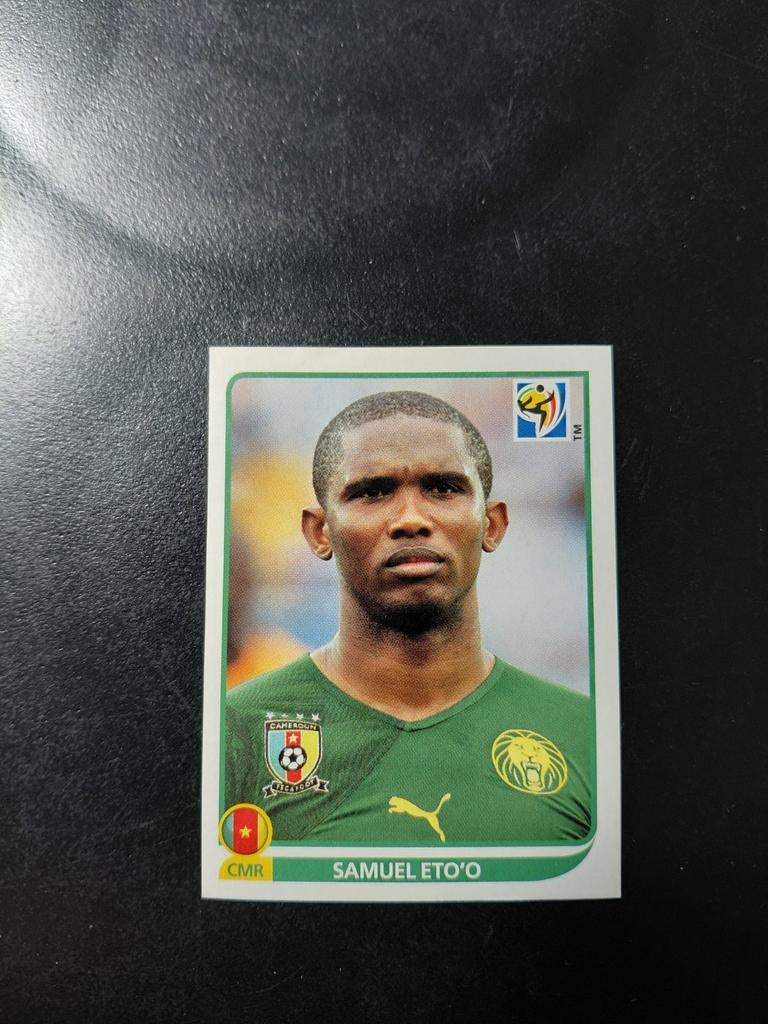 Samuel eto'o (kameroen) panini wk 2010, Verzamelen, Ophalen of Verzenden, Nieuw, Buitenlandse clubs, Poster, Plaatje of Sticker
