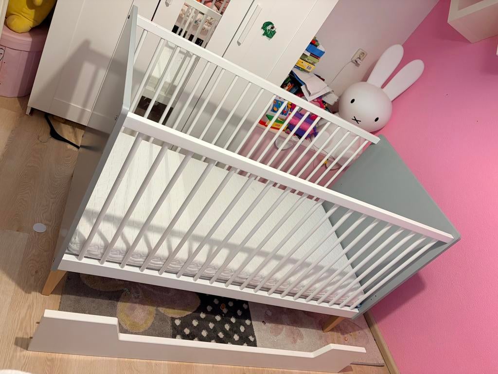 Doorgroeiledikant/bedbank  Bopita 70x140 Emma, Kinderen en Baby's, Kinderkamer | Bedden, Ophalen, 70 tot 85 cm, 140 tot 160 cm