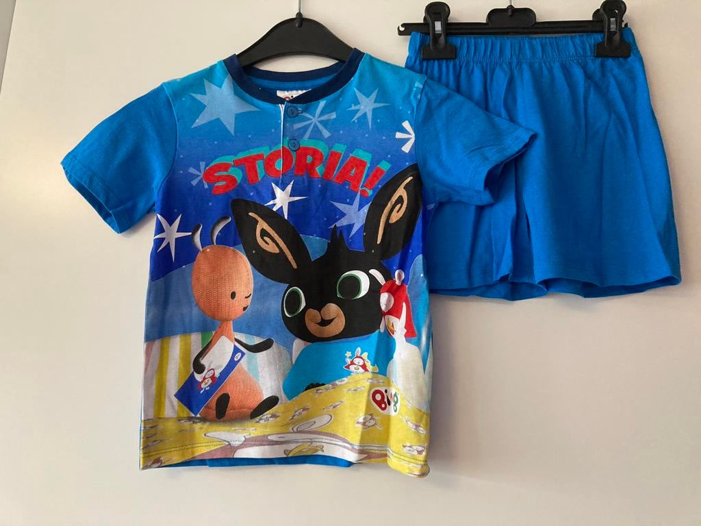 Nieuw pyjama / shortama konijntje bing blauw maat 104, Kinderen en Baby's, Kinderkleding | Maat 104, Ophalen of Verzenden, Nieuw