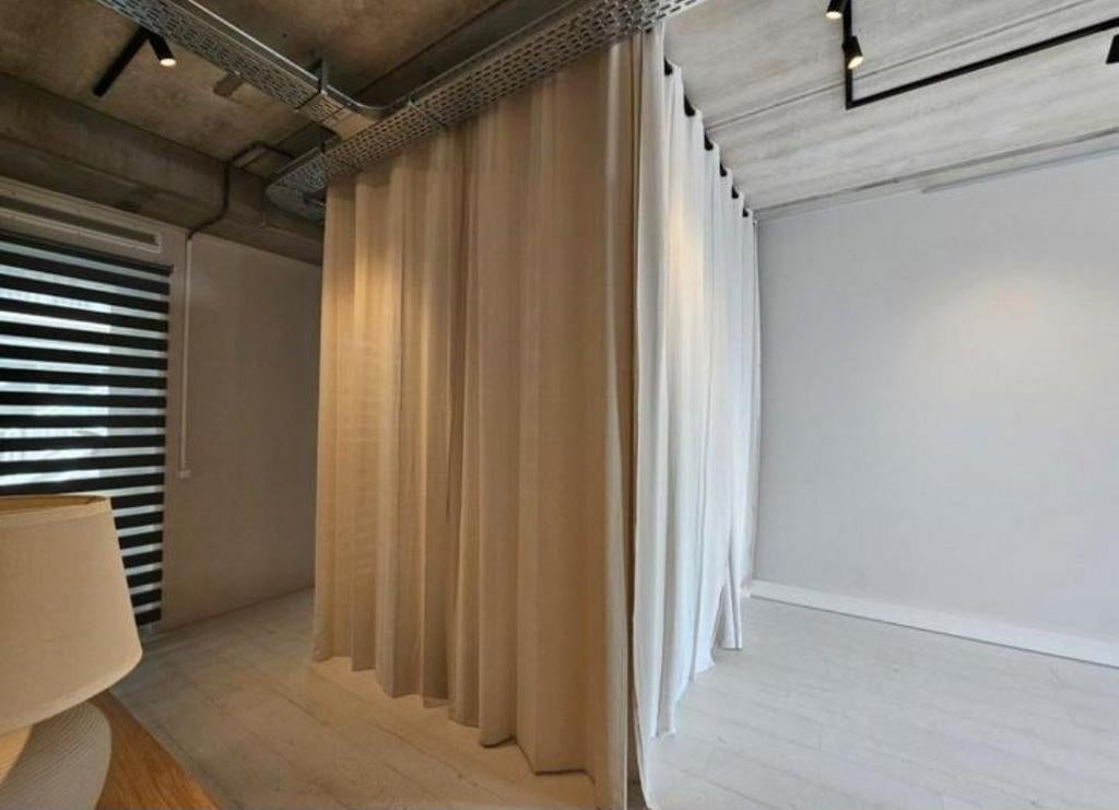 Gordijnen Scheidingswand Bedhemel LOFT Hemelbed Industrieel, Ophalen, Zo goed als nieuw, Tweepersoons, Hout