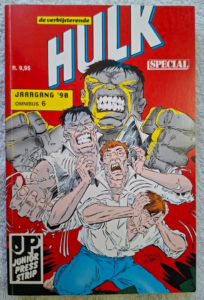 HULK OMNIBUS #6. JAARGANG '90. JUNIOR PRESS. NIEUWSTAAT., Eén comic, Ophalen of Verzenden, Zo goed als nieuw, Europa