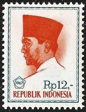 Indonesië 579 zegel president Soekarno., Verzenden, Postfris, Oost-Azië