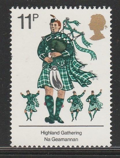 Engeland 1976 - Doedelzak spelers - Harpiste - Morris dans, Ophalen, Postfris