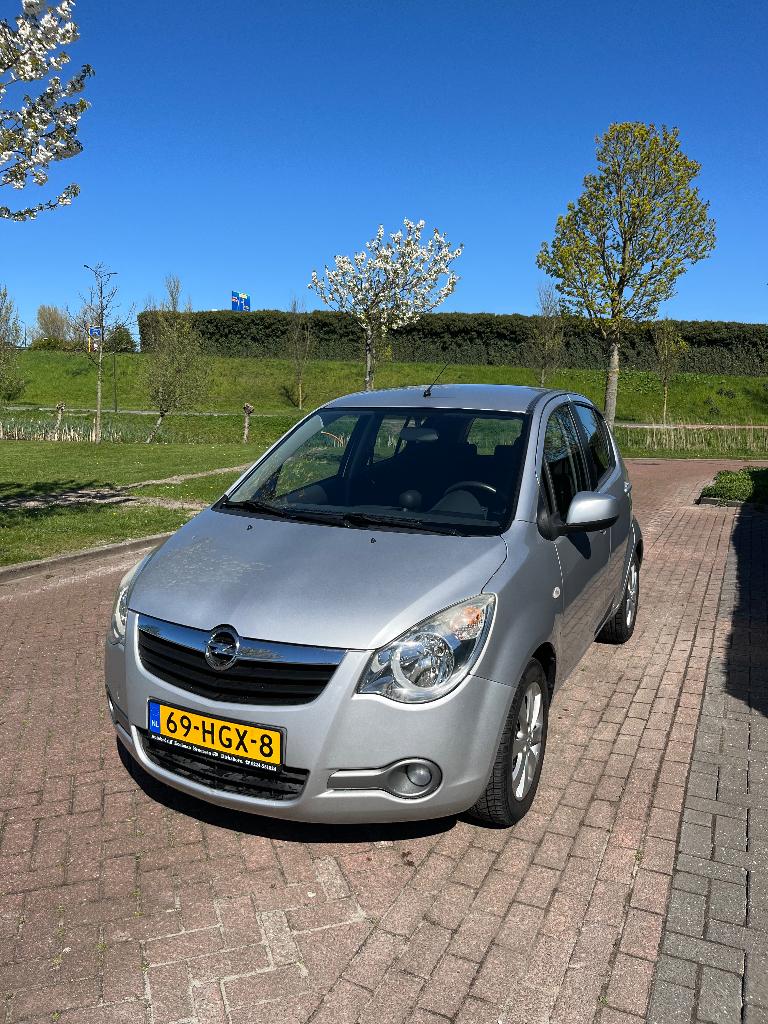 Opel Agila 1.2 16V 2008 Enjoy Airco 77177 km NAP, Auto's, Voorwielaandrijving, Stof, 40 €/maand, 4 cilinders