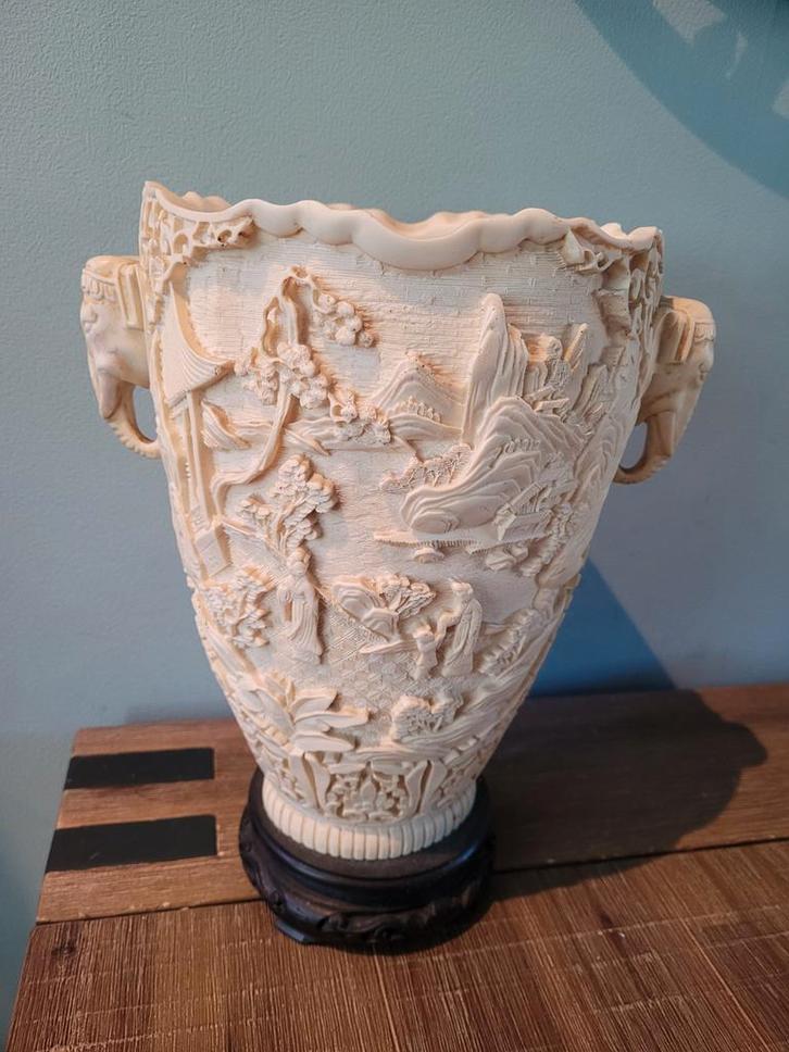 Aziatische olifanten vaas, Antiek en Kunst, Antiek | Vazen, Ophalen