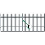 Rechte inrijpoort 'Portland' in 3 maten compleet met palen