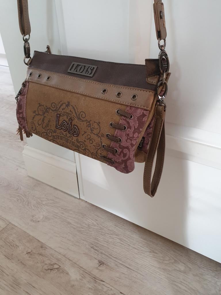 Hand/schoudertas bruin/beige, Ophalen of Verzenden, Nieuw, Overige merken