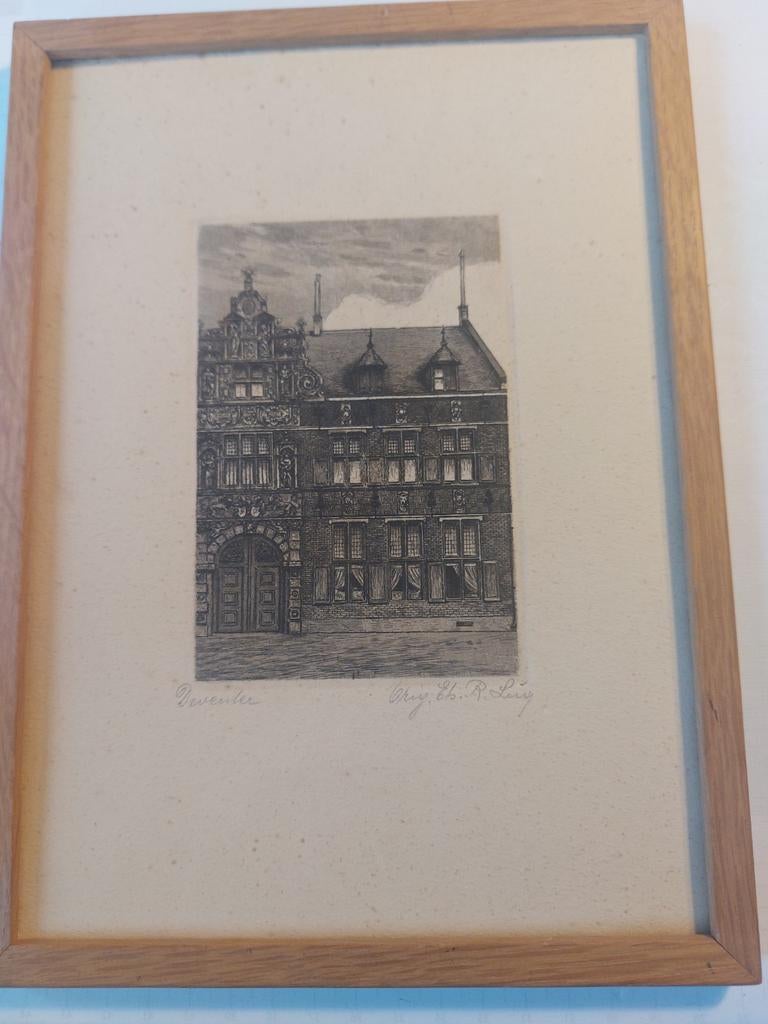 Ets van R Luig , Pennickshuis in Deventer, Ophalen of Verzenden