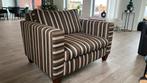 Loveseat fauteuil met strepen, Ophalen of Verzenden, Gebruikt, Stof, 75 tot 100 cm