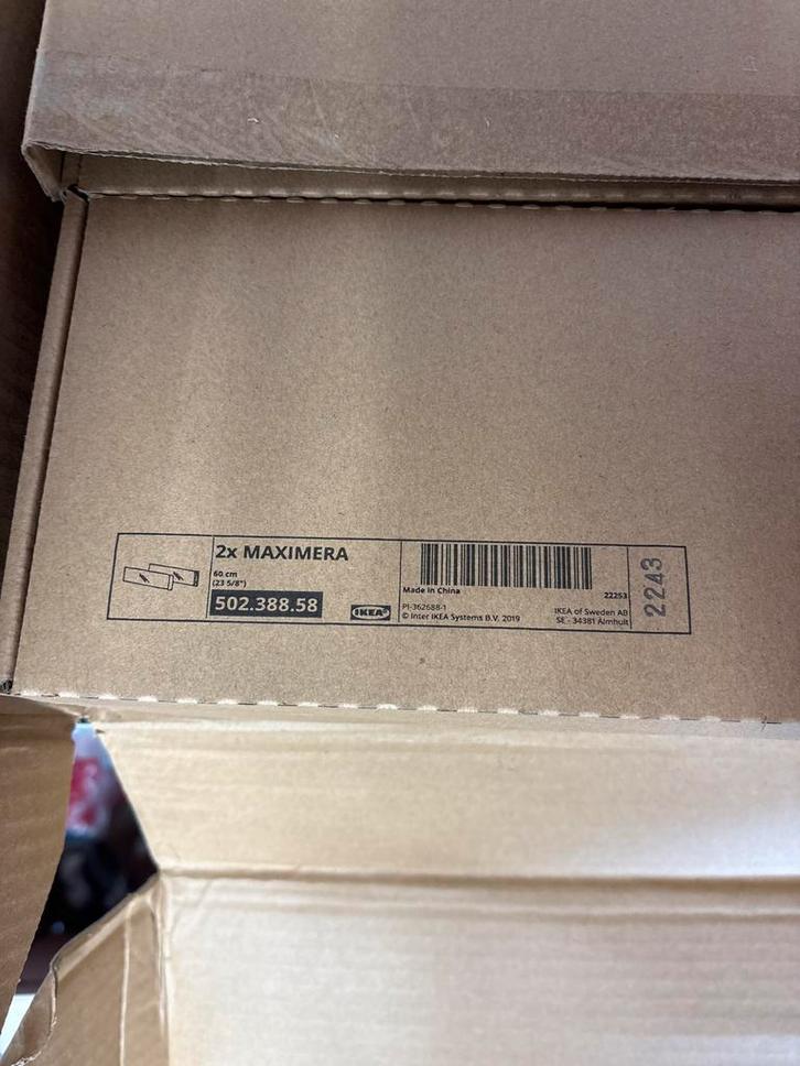 IKEA Maximera ladefront glas 60cm - 2 stuks, Huis en Inrichting, Keuken | Keukenelementen, Nieuw, Minder dan 100 cm, 50 tot 100 cm