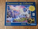 Clementoni Fluorescent Collection Puzzel 1000 stukjes, Ophalen of Verzenden, 500 t/m 1500 stukjes, Zo goed als nieuw, Legpuzzel