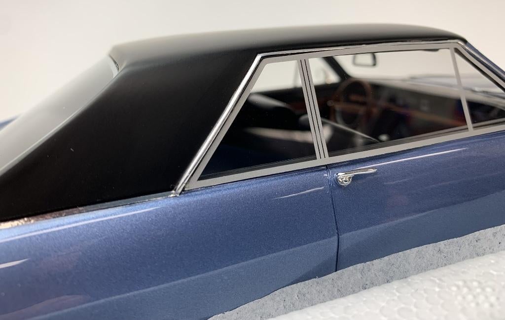 Schuco Pro18 1:18 Opel Diplomat A coupé, blauw metallic, Hobby en Vrije tijd, Modelauto's | 1:18, Overige merken, -, Nieuw, Ophalen of Verzenden