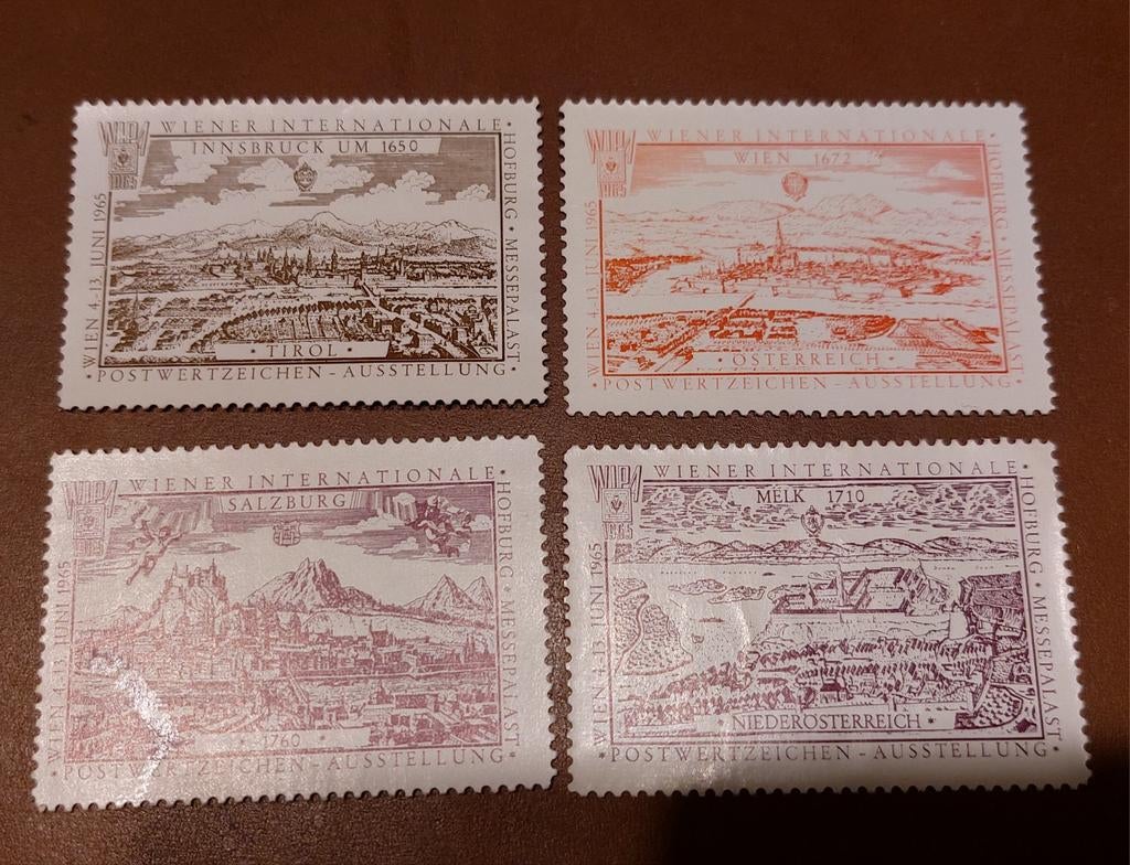 Oostenrijk Cinderella's WIPA 1965, Postzegels en Munten, Ophalen of Verzenden, Postfris