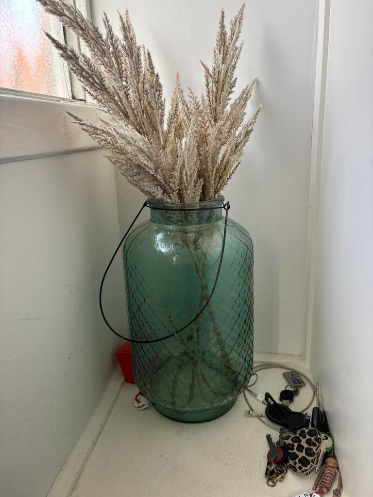 Grote vaas net decoratie, Ophalen of Verzenden, Zo goed als nieuw