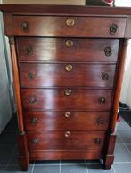 Antieke mahonie Empire 7 ladekast., Ophalen