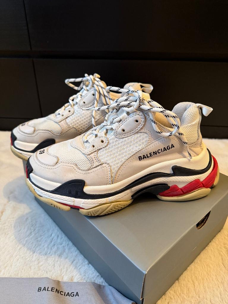 Balenciaga triple S sneakers, Balenciaga, Verzenden, Wit, Sneakers of Gympen
