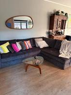 Comfortabele Hoekbank - Donkergrijs Stof, Ophalen, Gebruikt, 100 tot 125 cm, Hoekbank