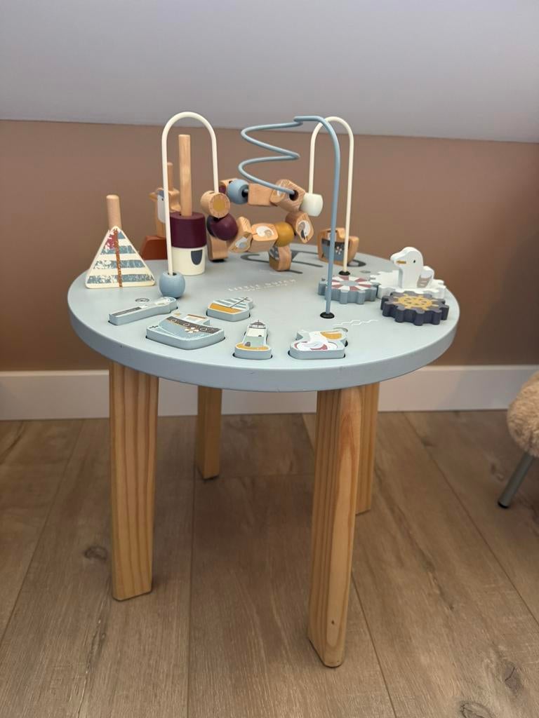 Little Dutch speel tafel blauw, Ophalen, Gebruikt