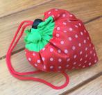 Aardbei vorm opvouwbare boodschappentas van nylon, NIEUW, Ophalen of Verzenden, Nieuw