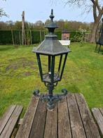 Gietijseren lamp groen voor buiten, Tuin en Terras, Ophalen, Gebruikt, Minder dan 50 watt, Staande lamp