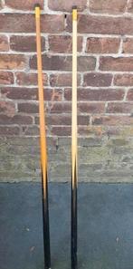 Twee kleine biljartkeuen - Gebruikt, Ophalen of Verzenden, Gebruikt, Keu of Ballen