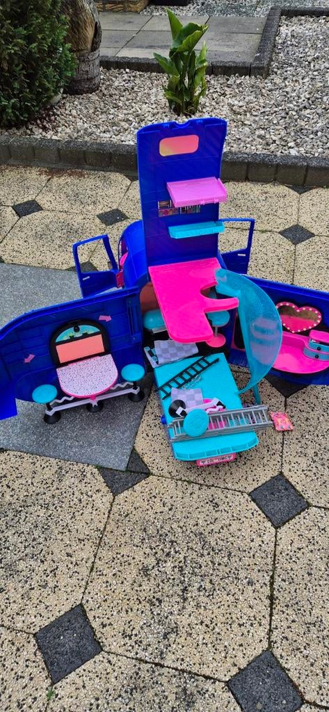 Speelgoed Camper - Blauw en Roze, Ophalen, Gebruikt, Jongen of Meisje