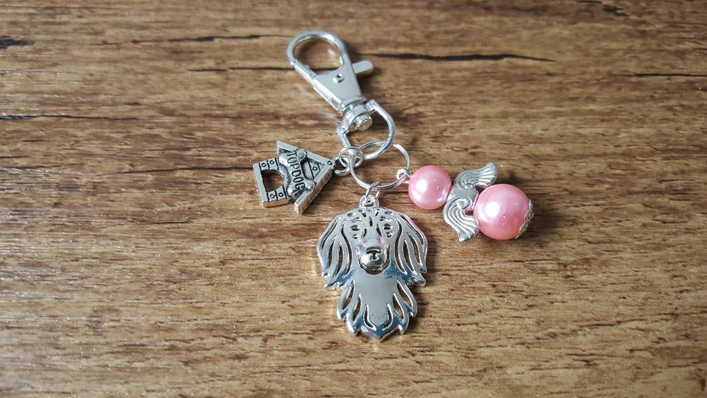 Tashanger Teckel langhaar Dachshund met beschermengeltje, Verzenden, Nieuw, Overige kleuren, Handtas