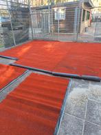 Kunstgras rood stroken rode loper, Ophalen of Verzenden, Hout