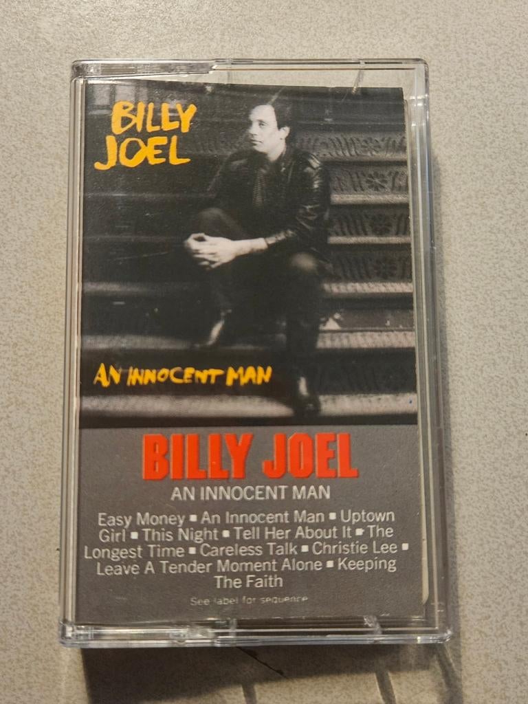 Billy joel - an innocent man - Cassette, Cd's en Dvd's, Cassettebandjes, Gebruikt, Origineel, Pop, 1 bandje, Verzenden