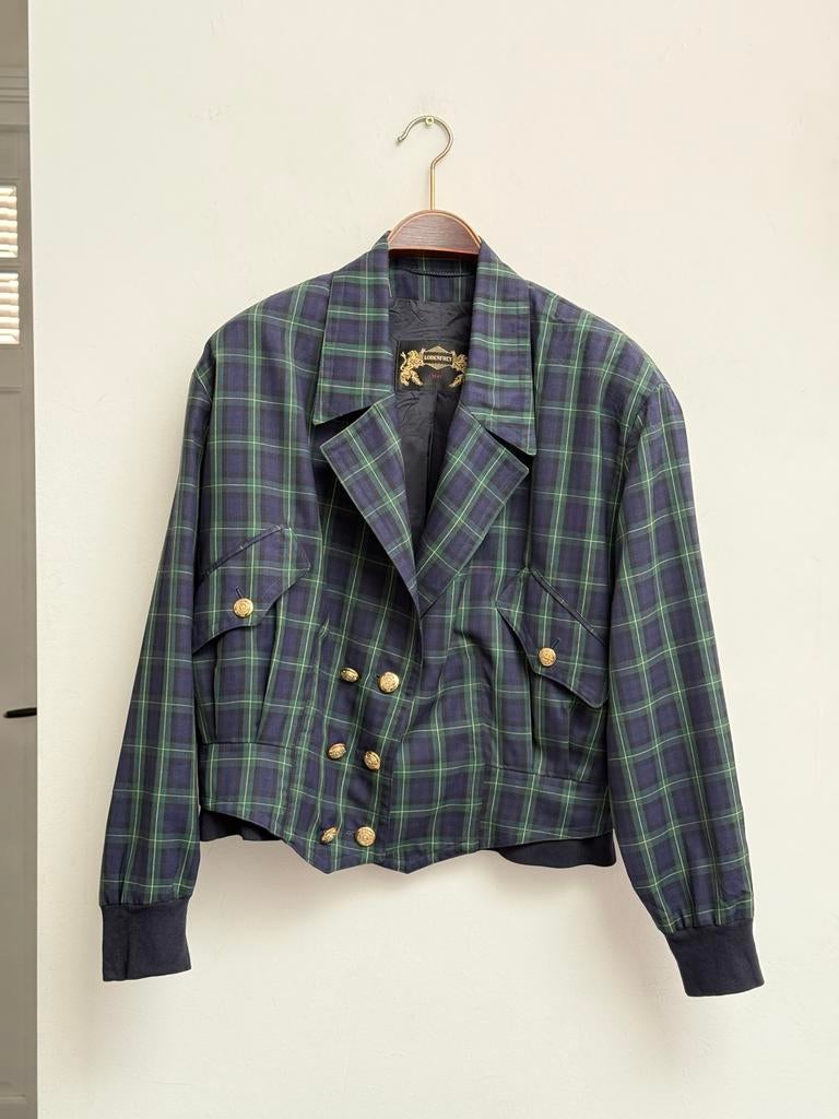 Lodenfrey Black Watch Tartan Jasje, Ophalen of Verzenden, Gedragen, Maat 46/48 (XL) of groter, Groen