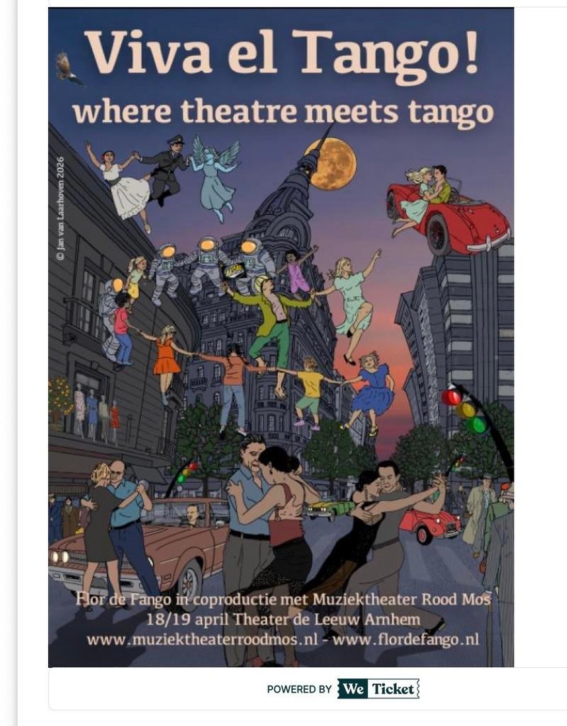 Rood Mos - Viva el Tango! 19 april 15:00, Eén persoon