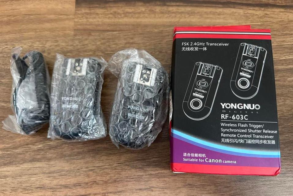 Yongnuo RF-603C Wireless Flash Trigger voor Canon (C3), Yongnuo, Nieuw, Yongnuo, Y