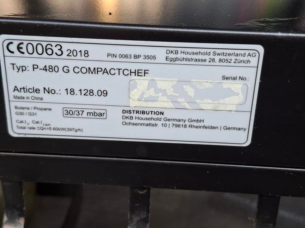 Outdoorchef P-480G Compactchef gasbarbecue met accessoires, Ophalen