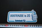 sticker OOSTERZEE IS ZÓ - rabobank - duim omhoog, Ophalen, Zo goed als nieuw