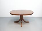Vintage ovale eettafel | Lübke | Verlengbaar, Huis en Inrichting, Tafels | Eettafels, Ophalen, Gebruikt, 100 tot 150 cm, .