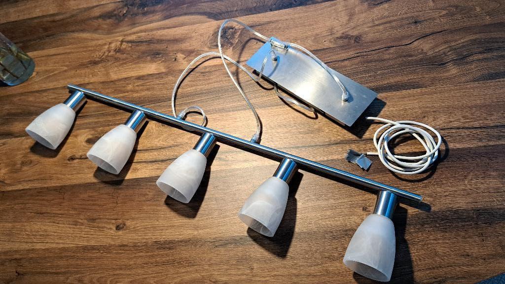 Hanglamp, Ophalen, Gebruikt, Glas, 75 cm of meer