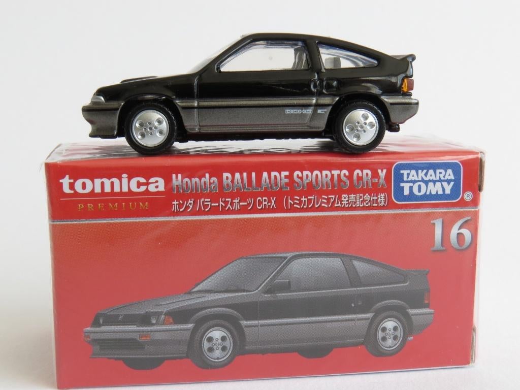 Tomica premium 16 Honda Ballade CR-X (sp) 1/60 3inch tomy, Ophalen of Verzenden, Nieuw, Auto