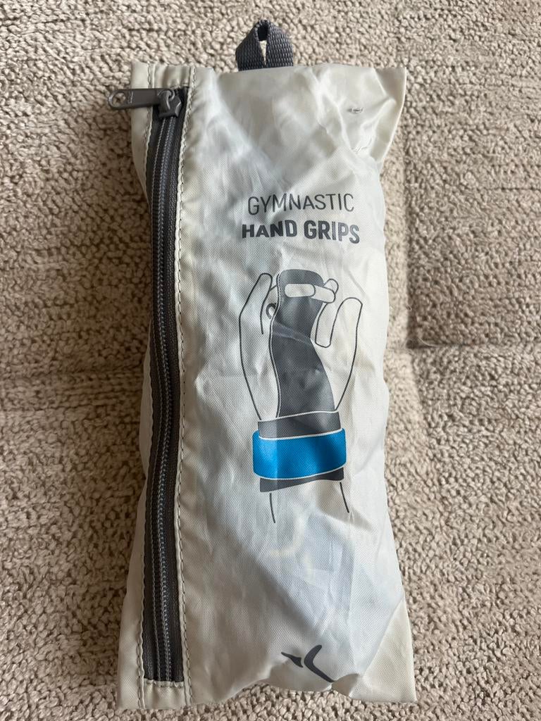 Turnleertjes Decathlon maat 3 - Gymnastic Hand Grips, Sport en Fitness, Turnen, Ophalen of Verzenden, Zo goed als nieuw, Wit, Materiaal