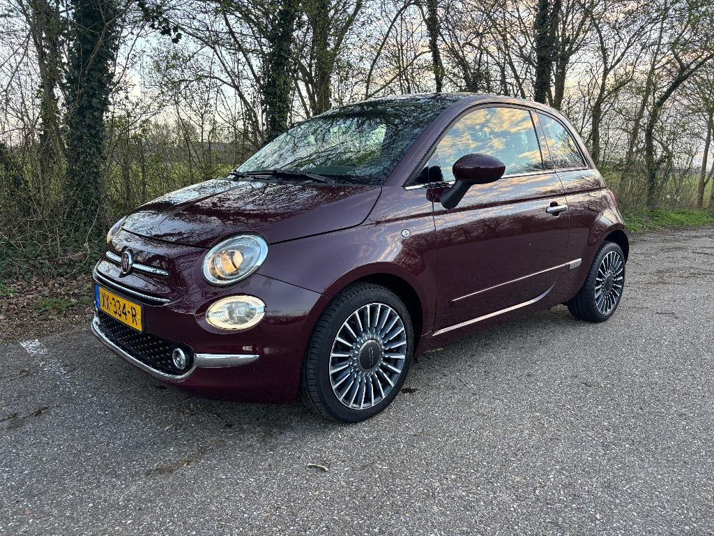 Fiat 500 Turbo 80pk CarPlay, Clima, Cruise, Navi, LMV, PDC, Voorwielaandrijving, Stof, Overige kleuren, 905 kg
