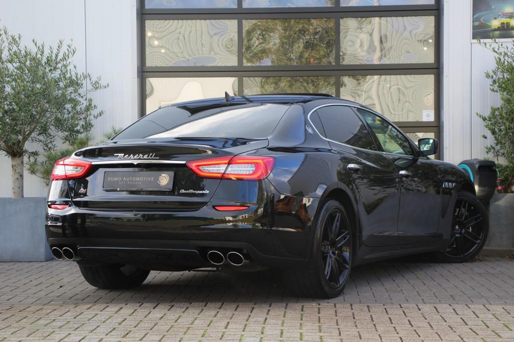 Maserati Quattroporte 3.0 S Q4 411PK - LEDER - FLIPPERS - SC, Auto's, Maserati, Automaat, Gebruikt, Zwart, Zwart