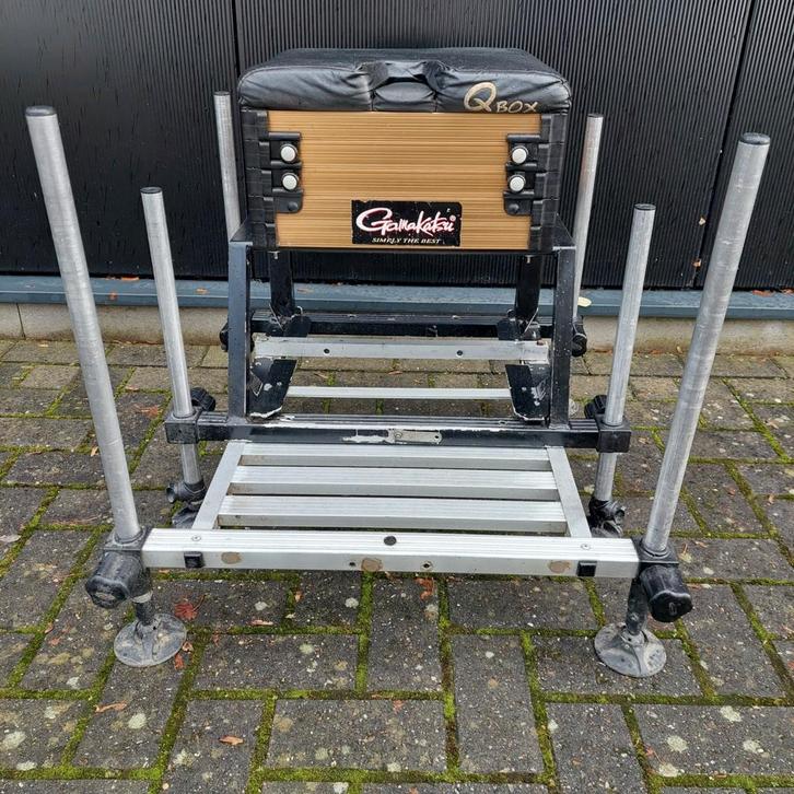 Ultimate Q-Box zitkoffer incl een aantal steunen 25 mm, Watersport en Boten, Hengelsport | Witvissen, Overige typen, Ophalen of Verzenden