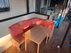 Gezellige hoekbank met eettafel, Huis en Inrichting, Tafels | Eettafels, Ophalen, Gebruikt, 100 tot 150 cm, Vier personen