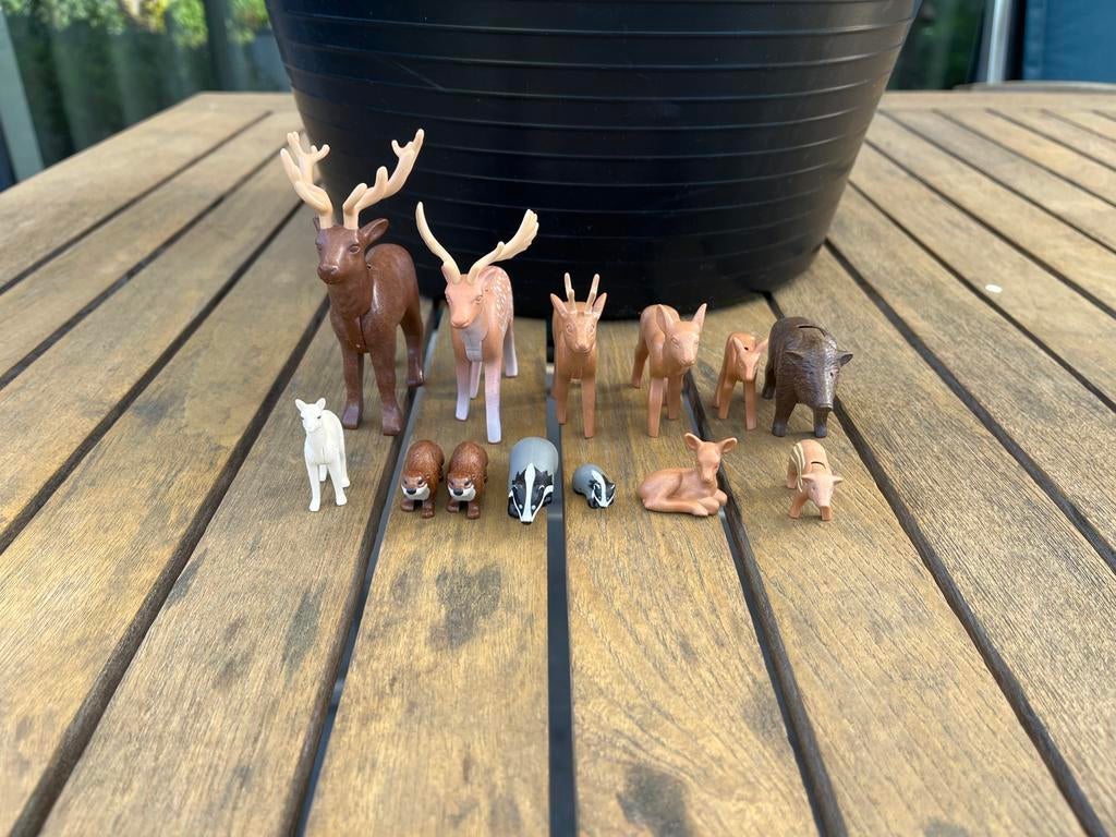 Playmobil dieren - bosdieren, Ophalen of Verzenden, Gebruikt, Wild dier, Beeldje of Figuurtje