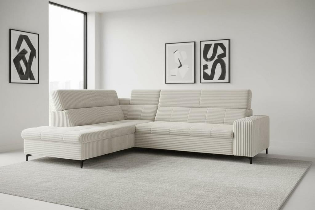 Nieuwe hoekbank met bed en opberg diverse kleuren en stoffen, Huis en Inrichting, Banken | Bankstellen, Ophalen of Verzenden, Nieuw