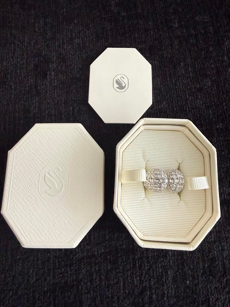 Swarovski ring, Ophalen of Verzenden, Nieuw, Zilver, Dame