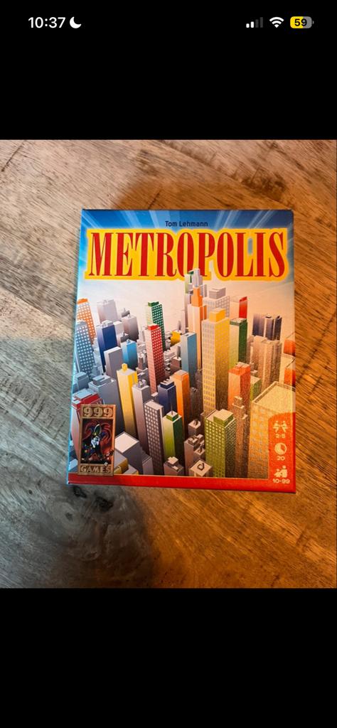 Metropolis bordspel, Hobby en Vrije tijd, Gezelschapsspellen | Bordspellen, Drie of vier spelers, Ophalen of Verzenden, Gebruikt