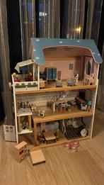 Groot Poppenhuis met complete inventaris en meubels, Verzamelen, Ophalen, Gebruikt, Poppenhuis