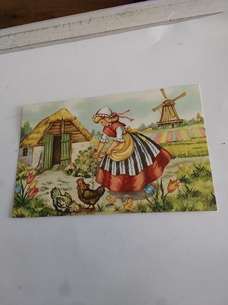 BOERINNETJE. VOERT KIPPEN. 1959, Verzamelen, Ophalen of Verzenden, 1940 tot 1960, Sterren en Beroemdheden