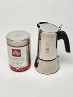 # Bialetti CK310B percolator met 1 nieuwe bus illy koffie, Ophalen of Verzenden, Espresso apparaat, Gemalen koffie